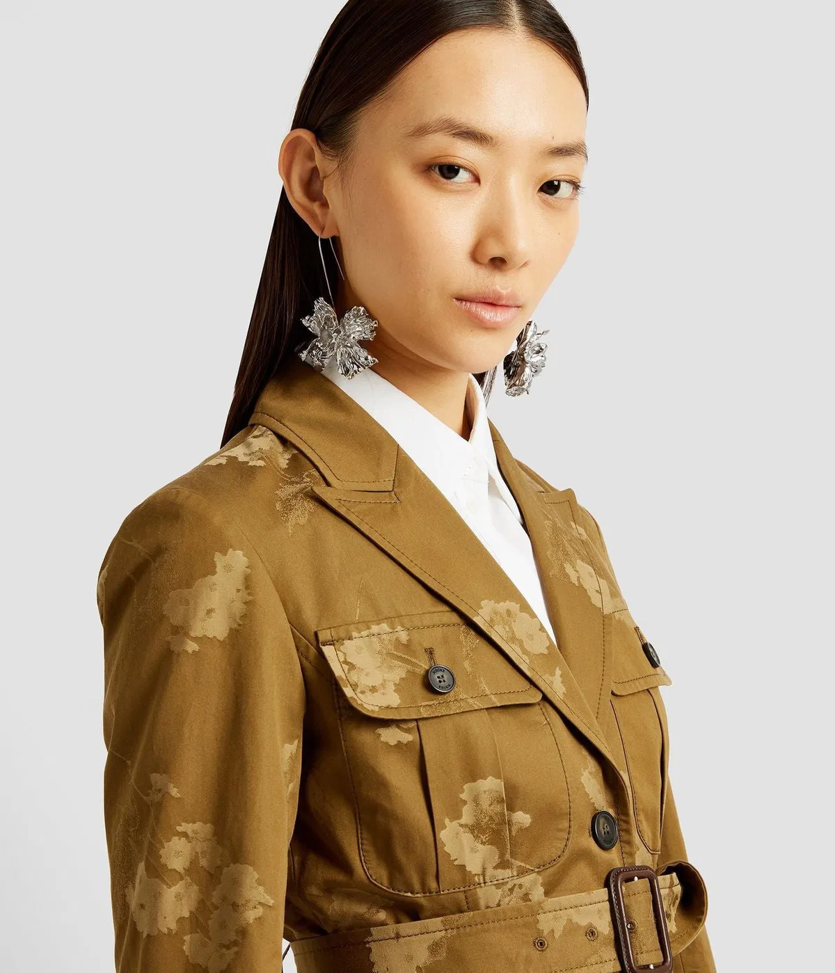 Erdem Sahariana Bolsillos/Cinturon Khaki
