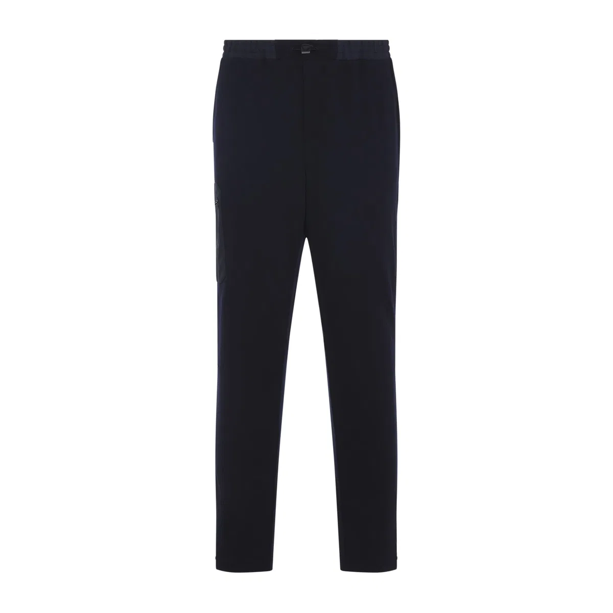 Sease Navy Blue Jersey Virgin Wool Jogger Pant
