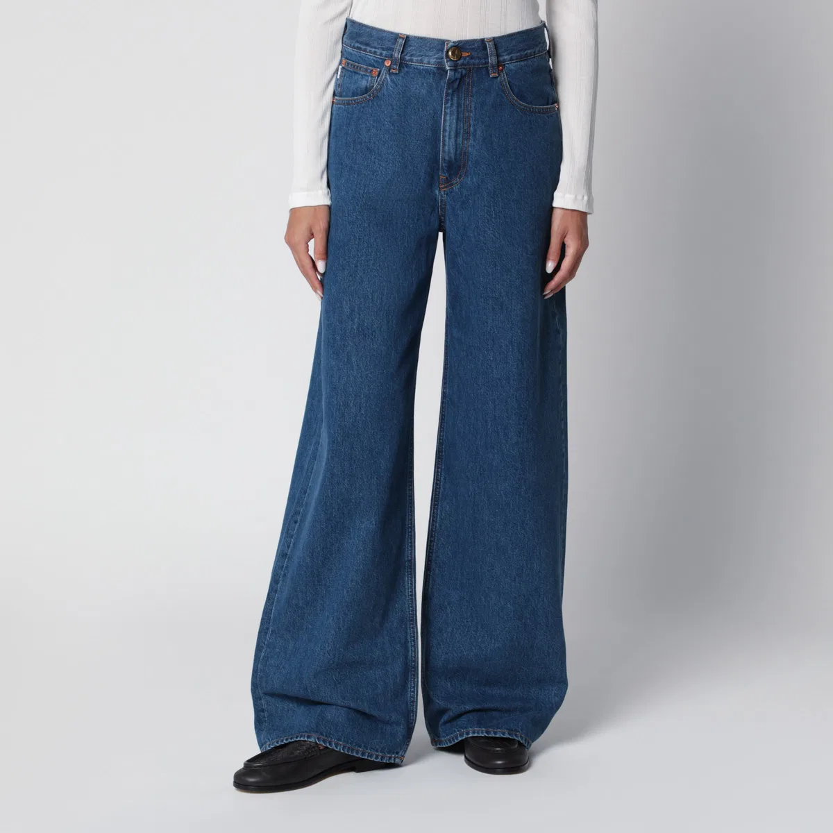 Blaze Milano Blazé Milano Wide-Leg Blue Sapphire Jean