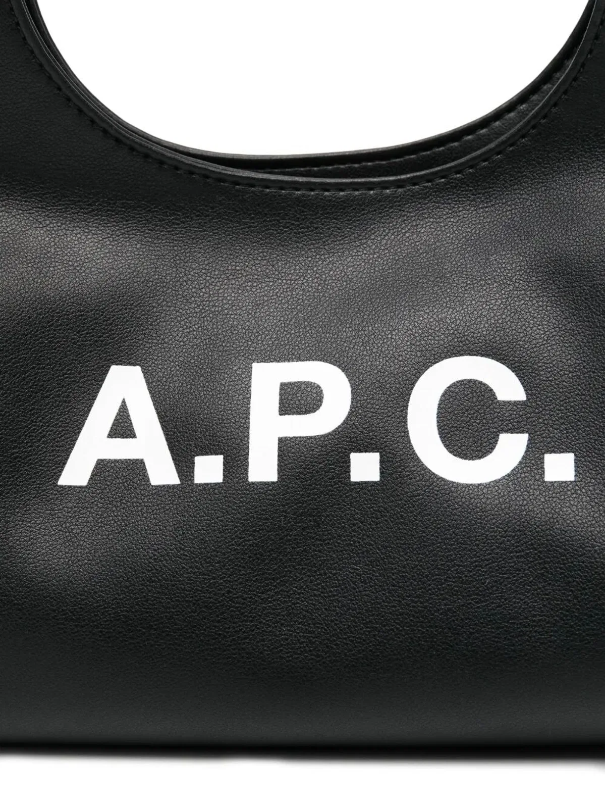 A.P.C. Black Synthetic Leather Small Ninon Shou