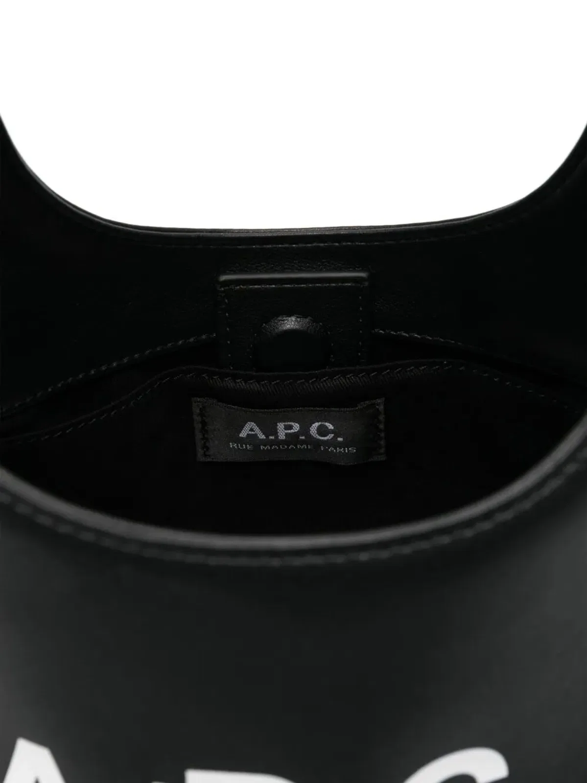 A.P.C. Black Synthetic Leather Small Ninon Shou