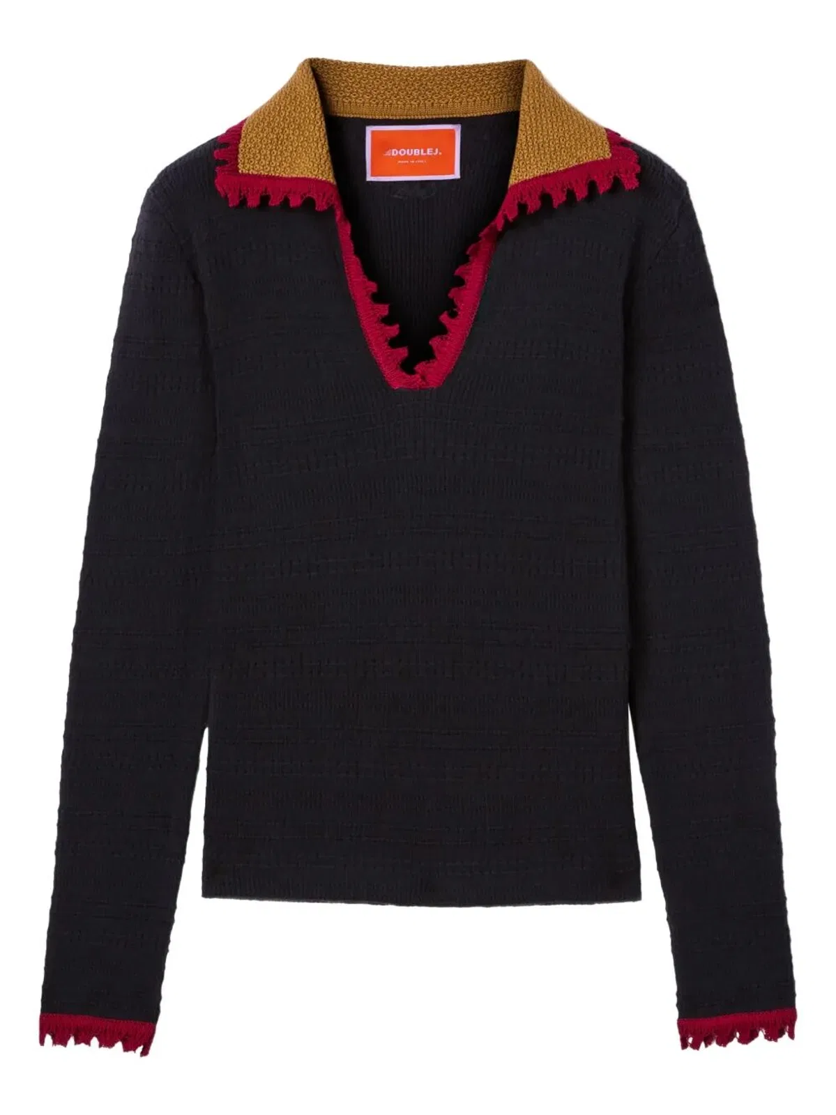 La Double J "Picket Polo" Polo Neck Sweater