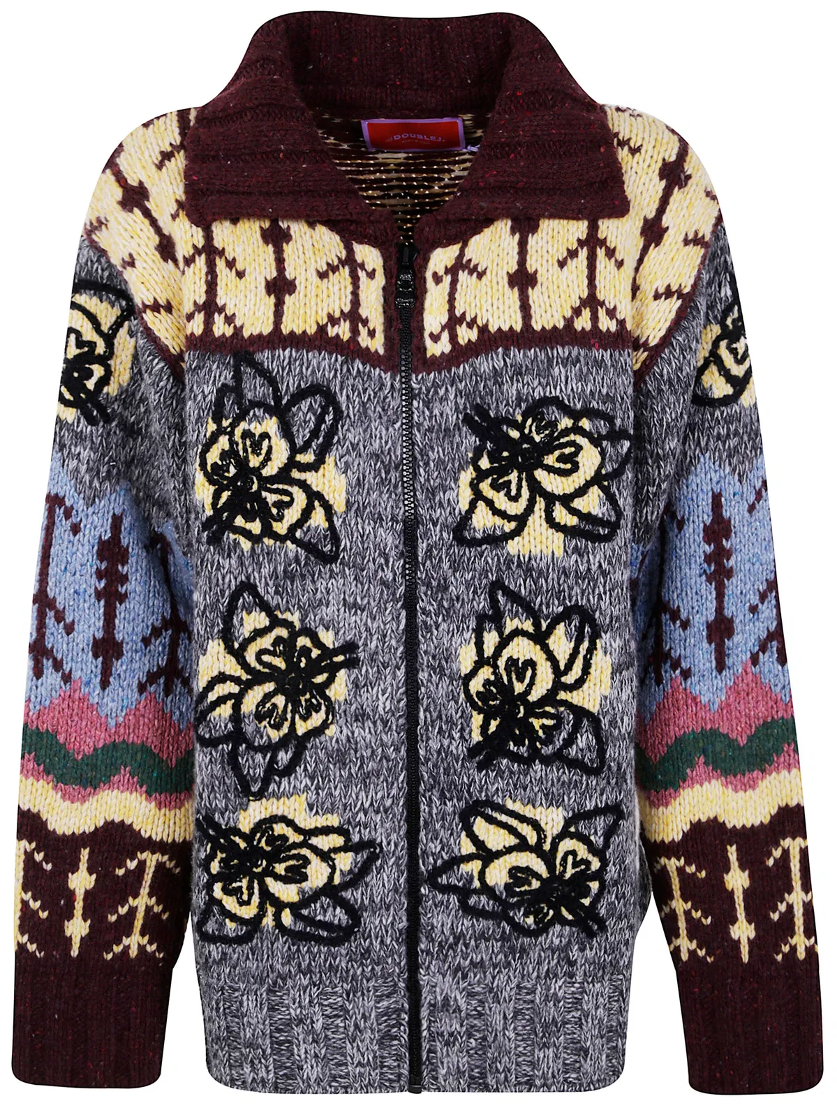 La Double J Embroidered "Chalet" Cardigan