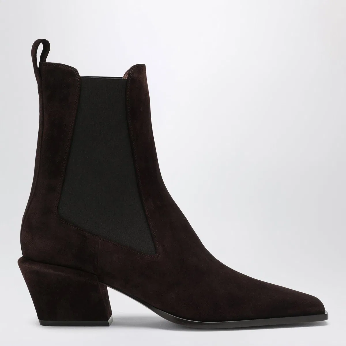 Paris texas Bettina Suede Boots In Chocolate Brown