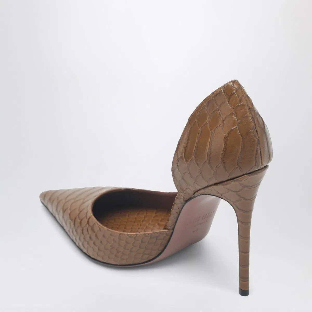Paris texas Vera 105 Coffee-Colored Leather Pumps Wi
