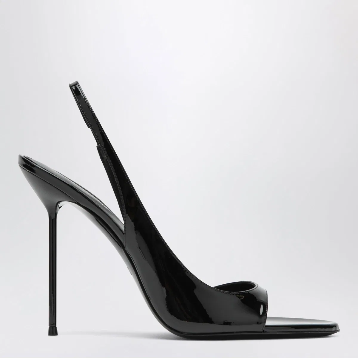 Paris texas Black Patent Slingback Sandals
