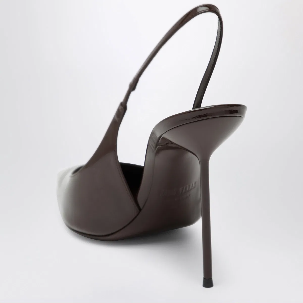 Paris texas Lidia Slingback Pumps In Ebony Patent Le
