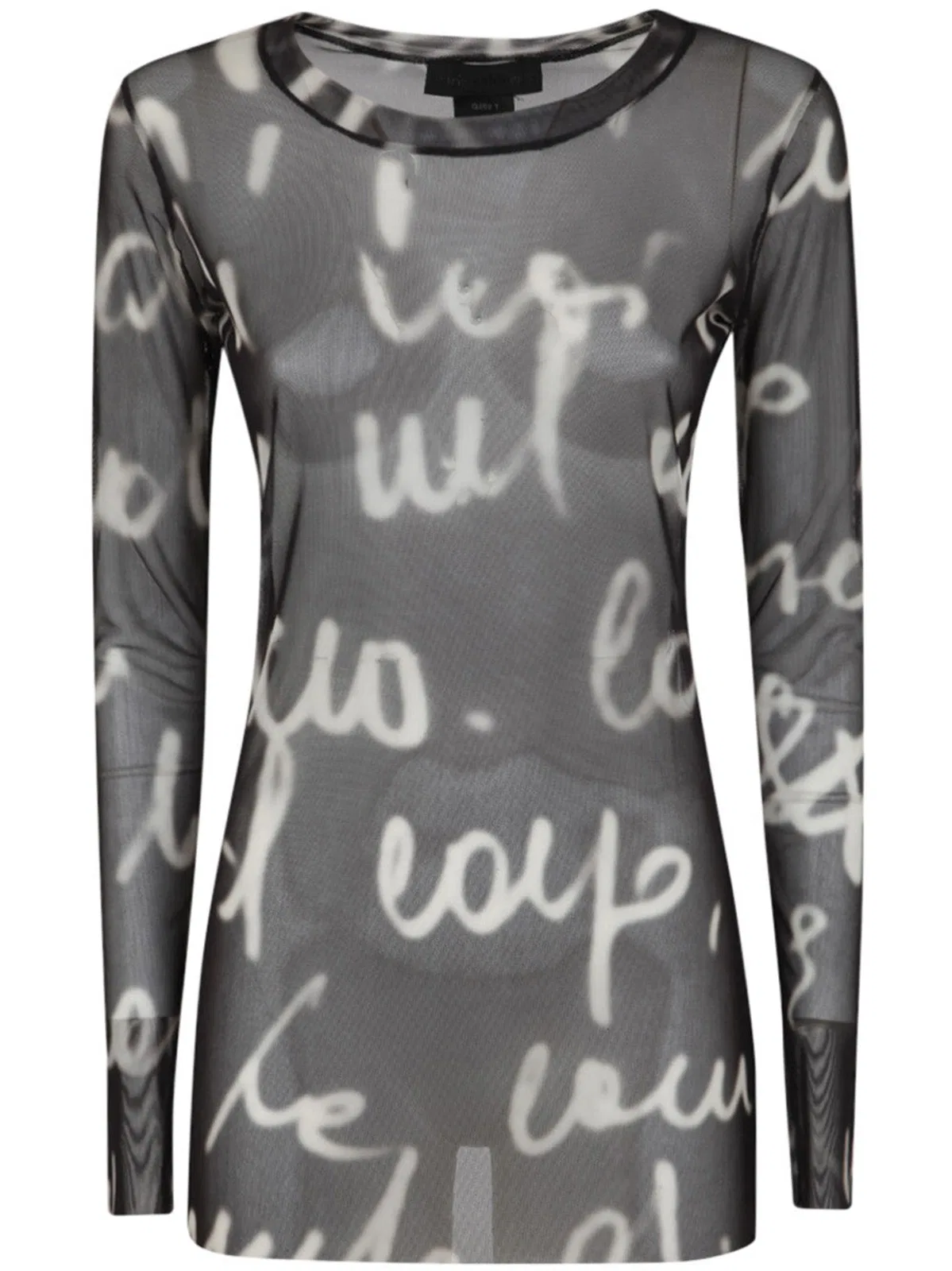 Maria Calderara Printed Tulle Sweather