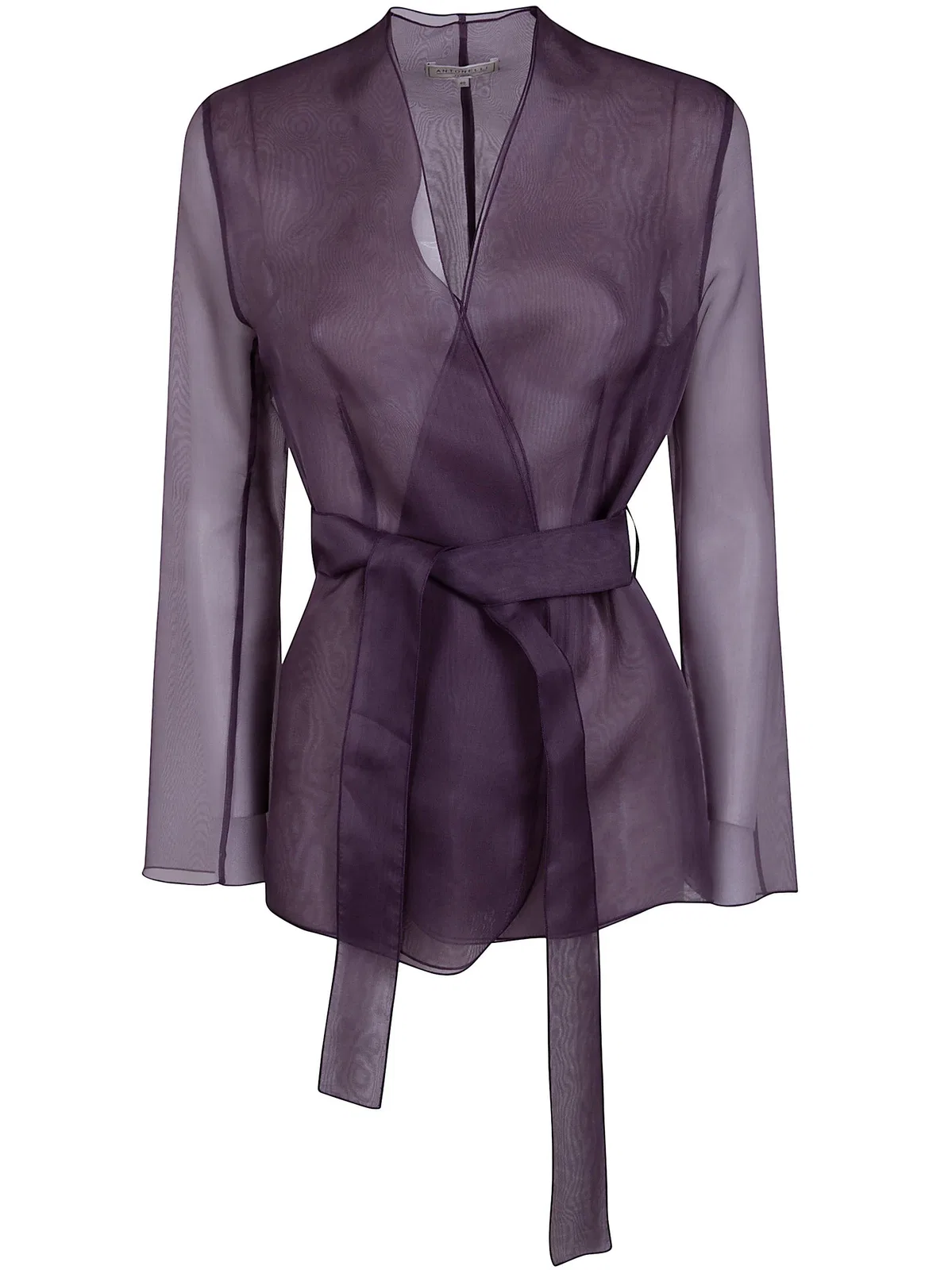 Antonelli Firenze "Elia" Organza Silk Belted Waist Coat
