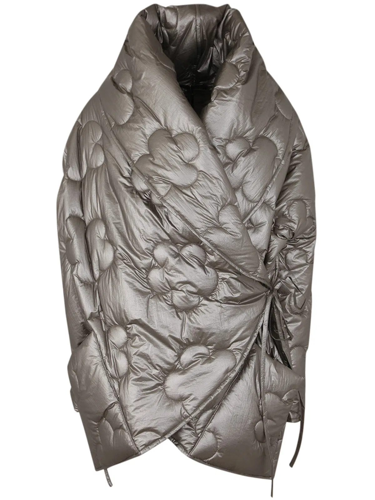 Maria Calderara Padded Wrap Choc Oversized Fluffy Hug