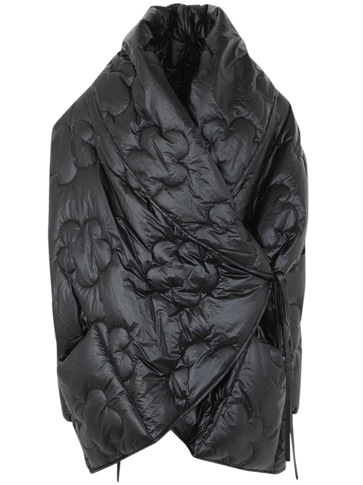 Maria Calderara Padded Wrap Choc Oversized Fluffy Hug
