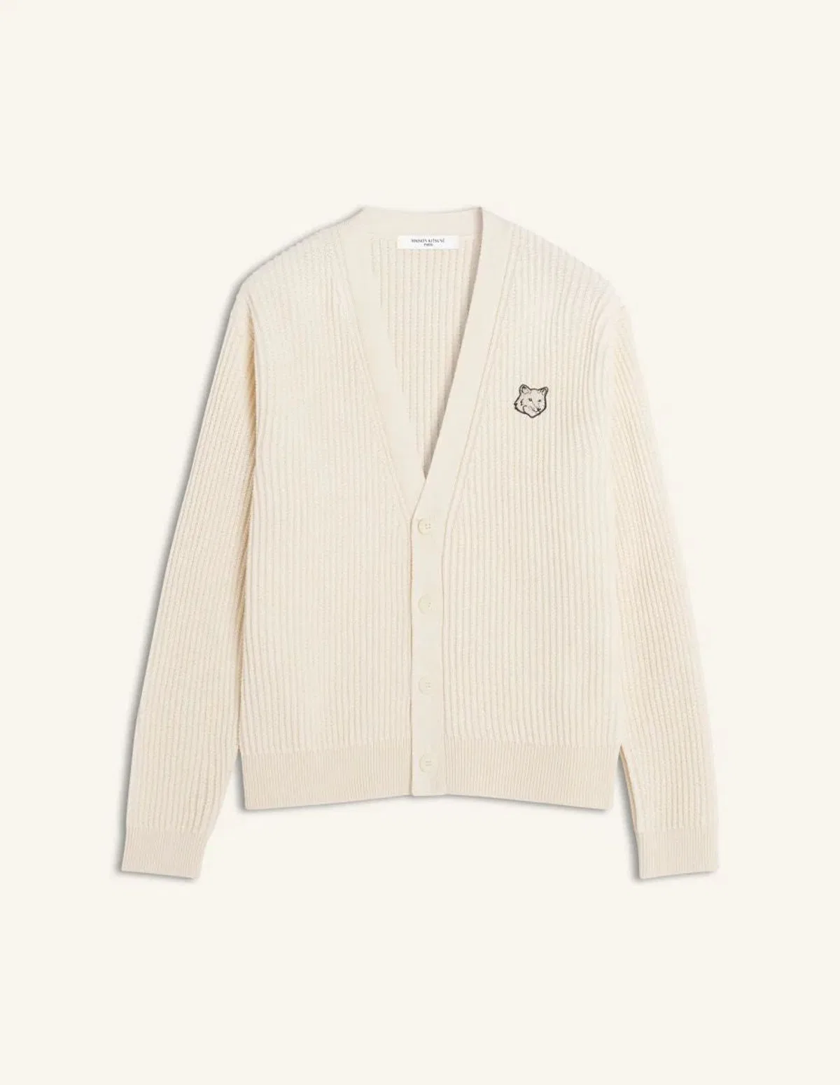 Maison Kitsune Maison Kitsuné Fox Head Cotton Ribbed Ca