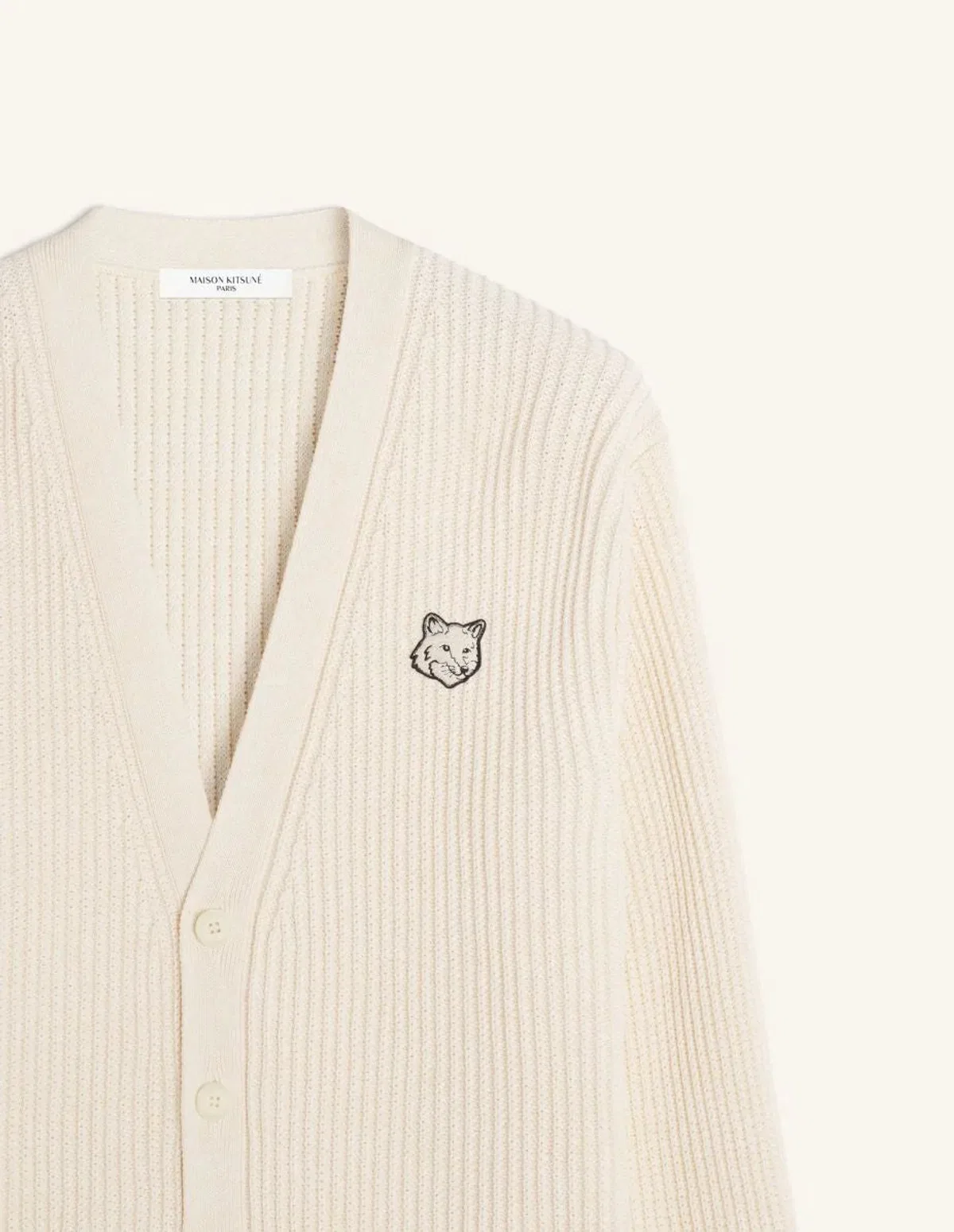 Maison Kitsune Maison Kitsuné Fox Head Cotton Ribbed Ca