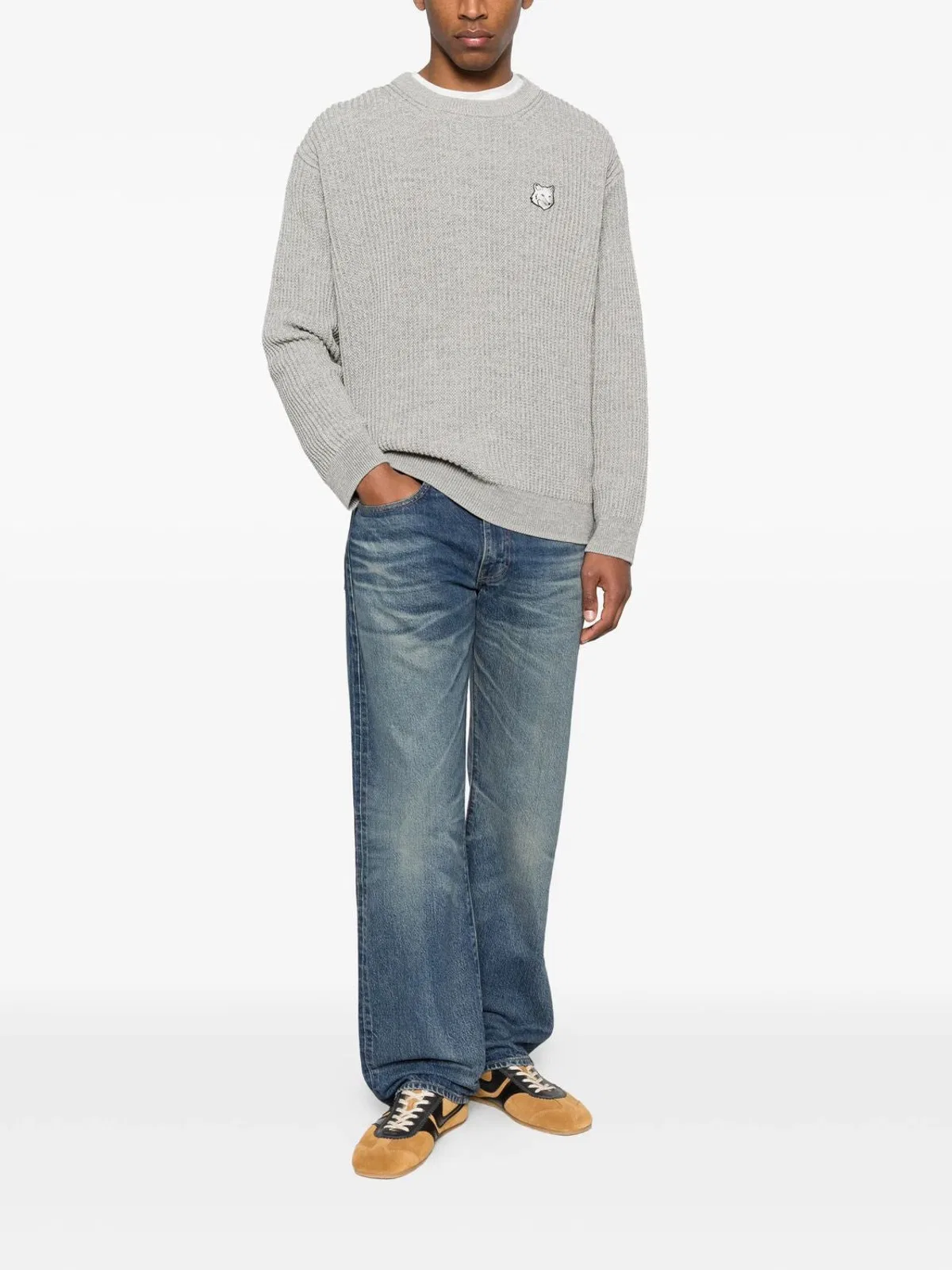 Maison Kitsune Maison Kitsuné Fox Head Cotton Ribbed Ju
