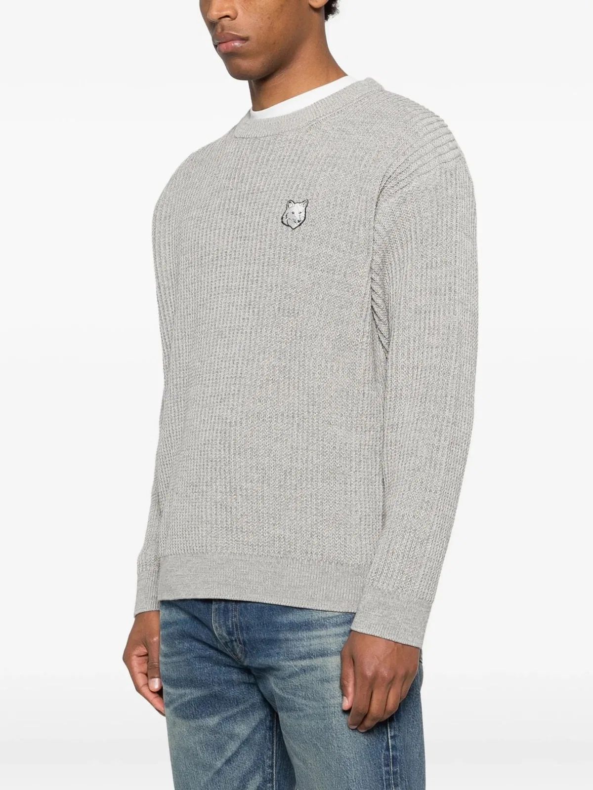 Maison Kitsune Maison Kitsuné Fox Head Cotton Ribbed Ju