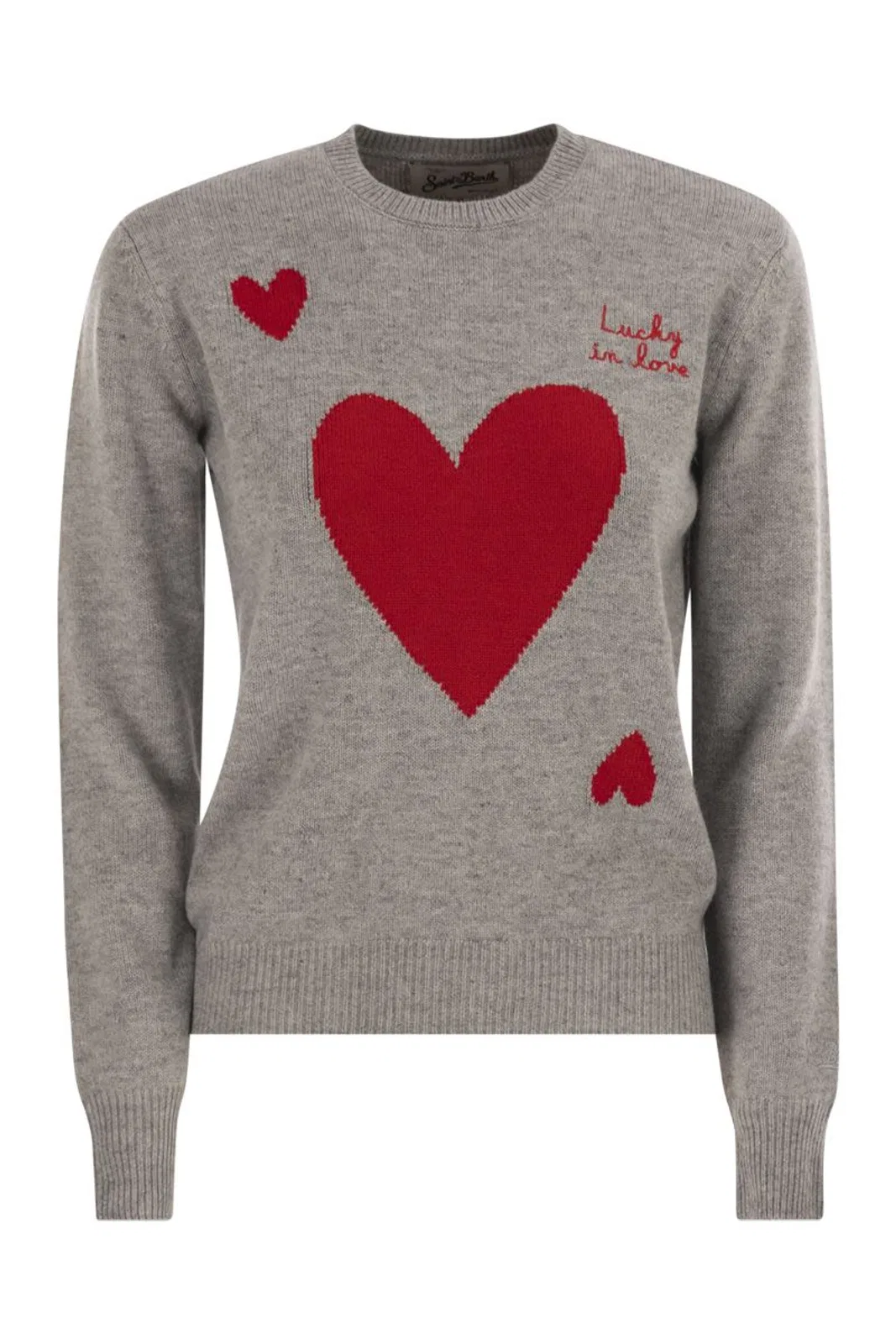 Mc2 Saint Barth Wool And Alpaca Blend Jumper With Lucky 