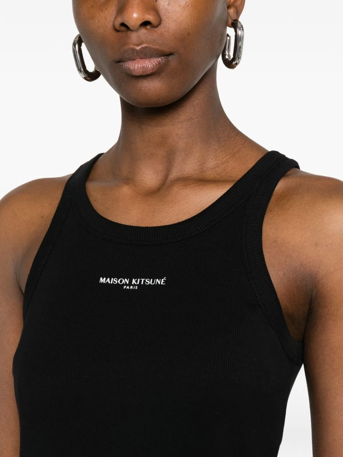 Maison Kitsune Maison Kitsuné Logo Ribbed Tank Dress