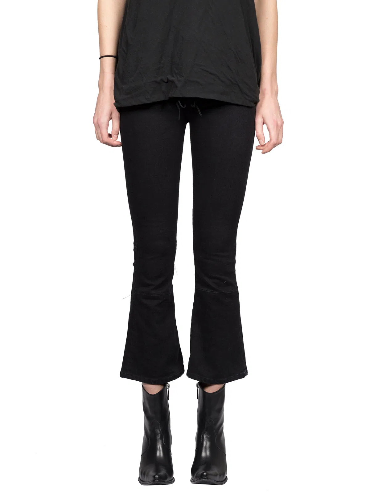 Ben Taverniti Unravel Stone Denim Lace Up Jeans