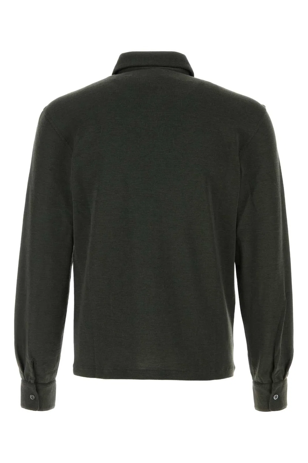 The Row Dark Green Knit Reyes Polo Shirt