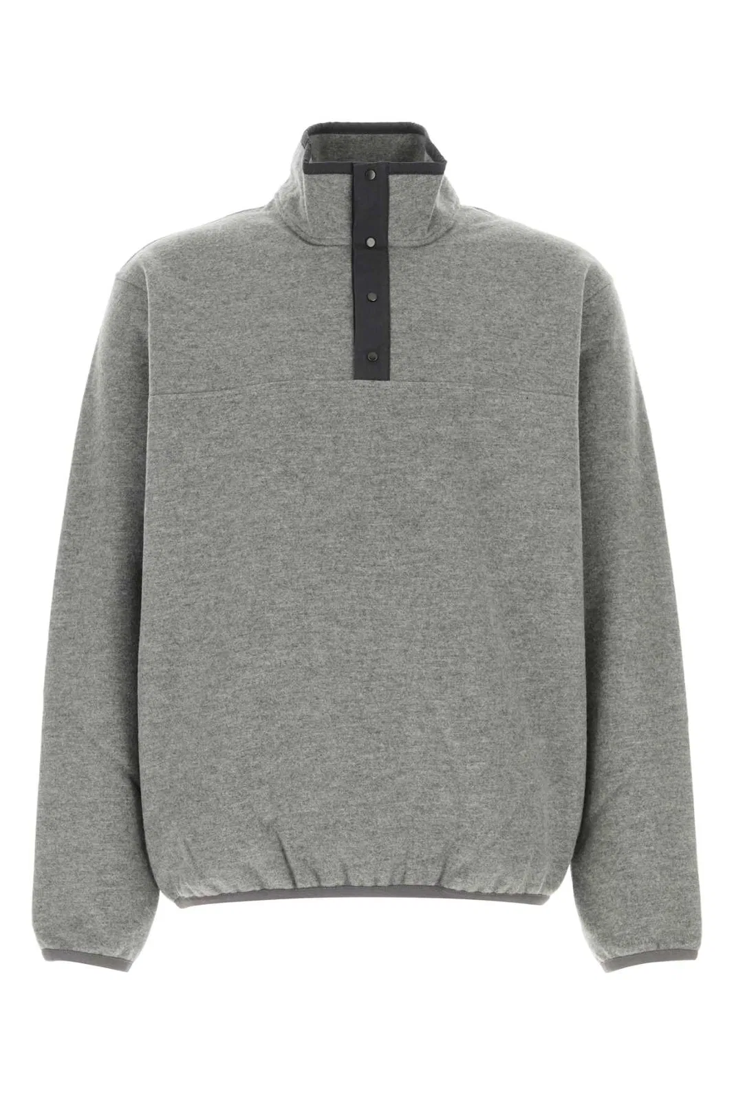 The Row Melange Grey Cashmere Maury Sweatshirt