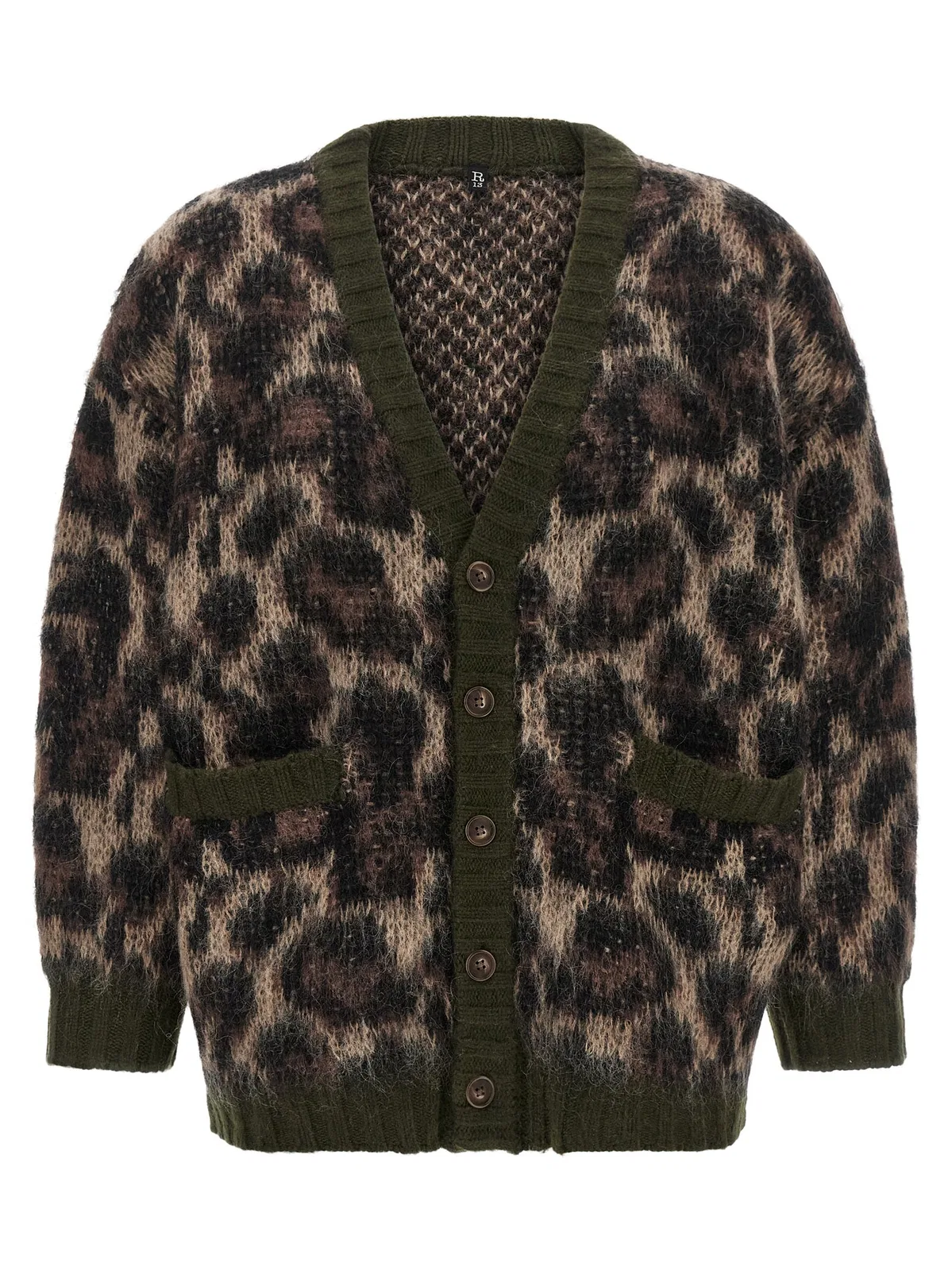 R13 Animal Print Cardigan