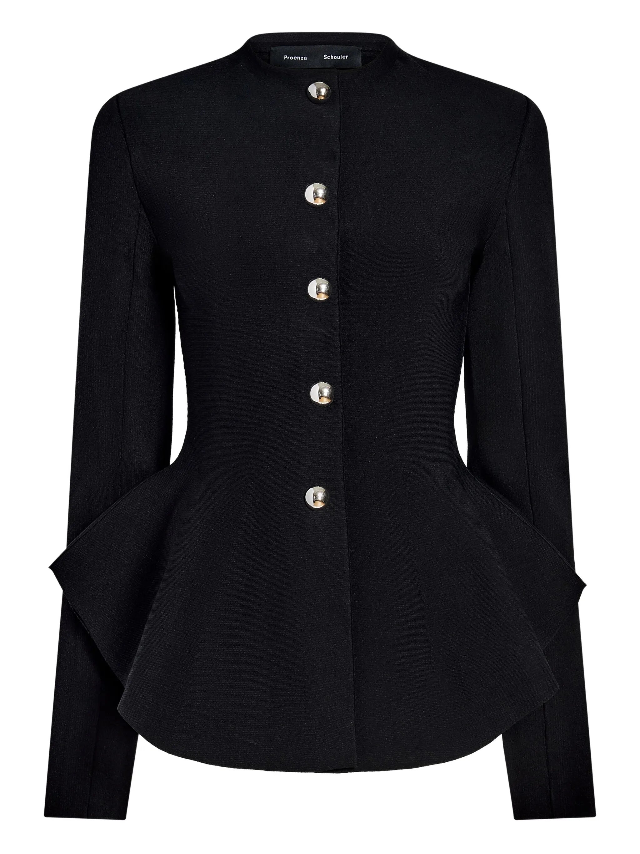 Proenza Schouler Black Viscose Polyamide Jacket