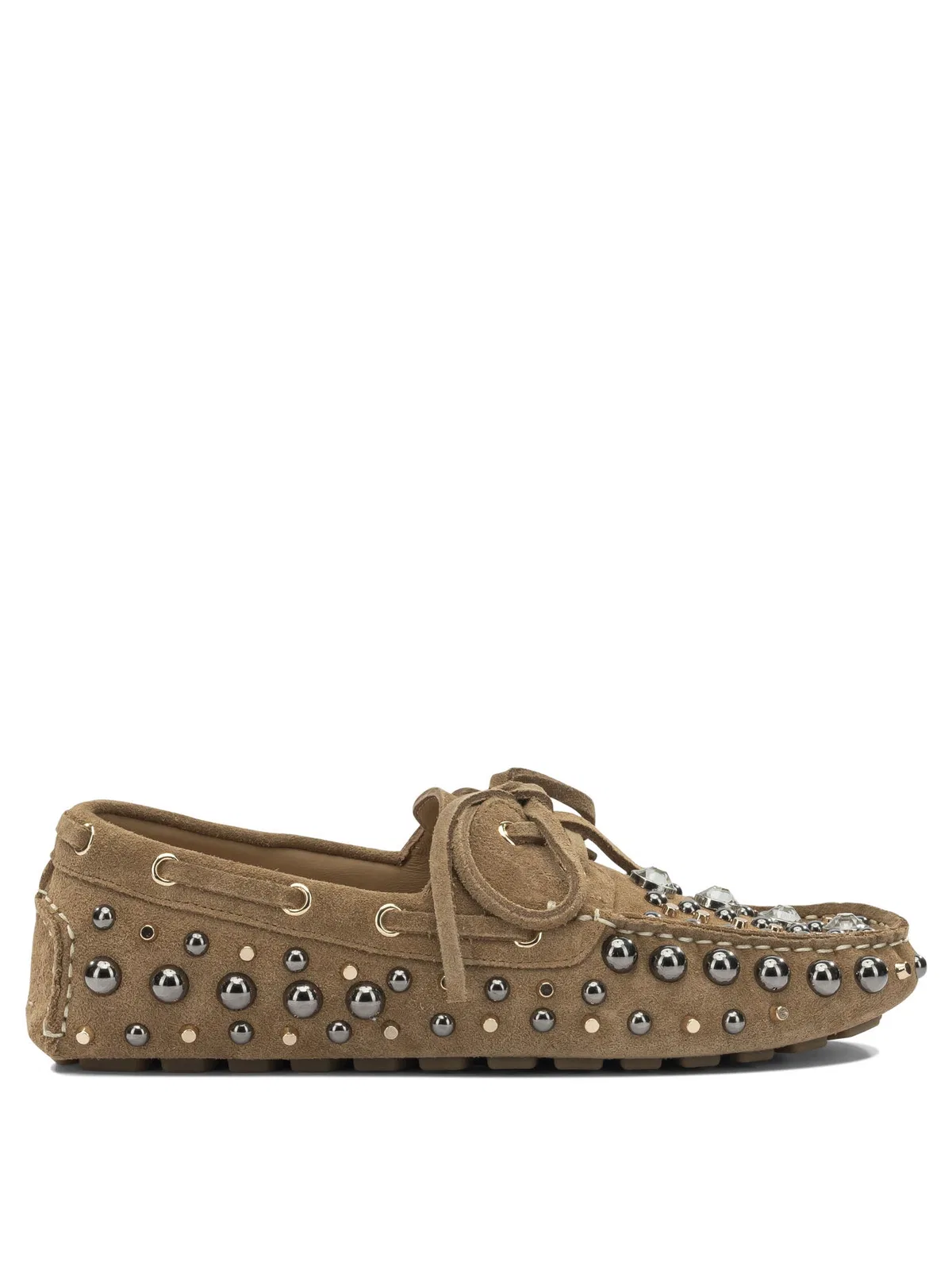Strategia Leather Beige Loafers
