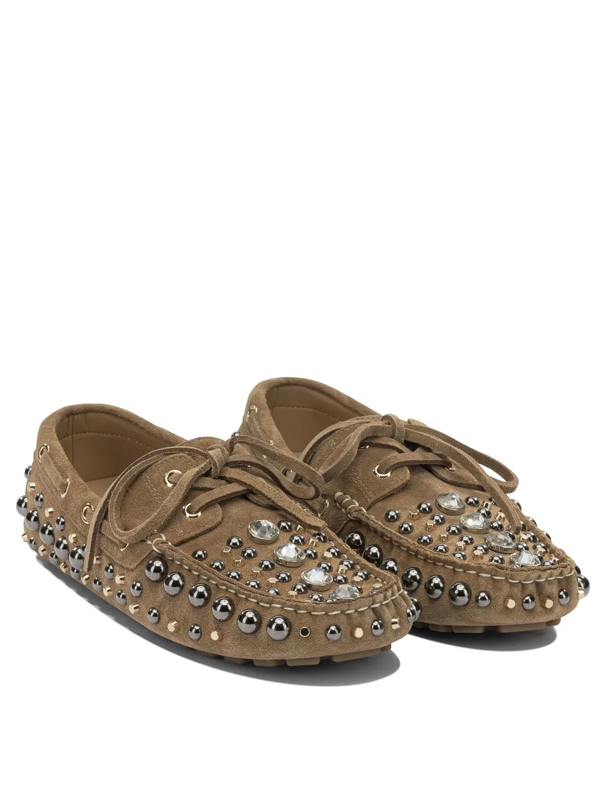 Strategia Leather Beige Loafers