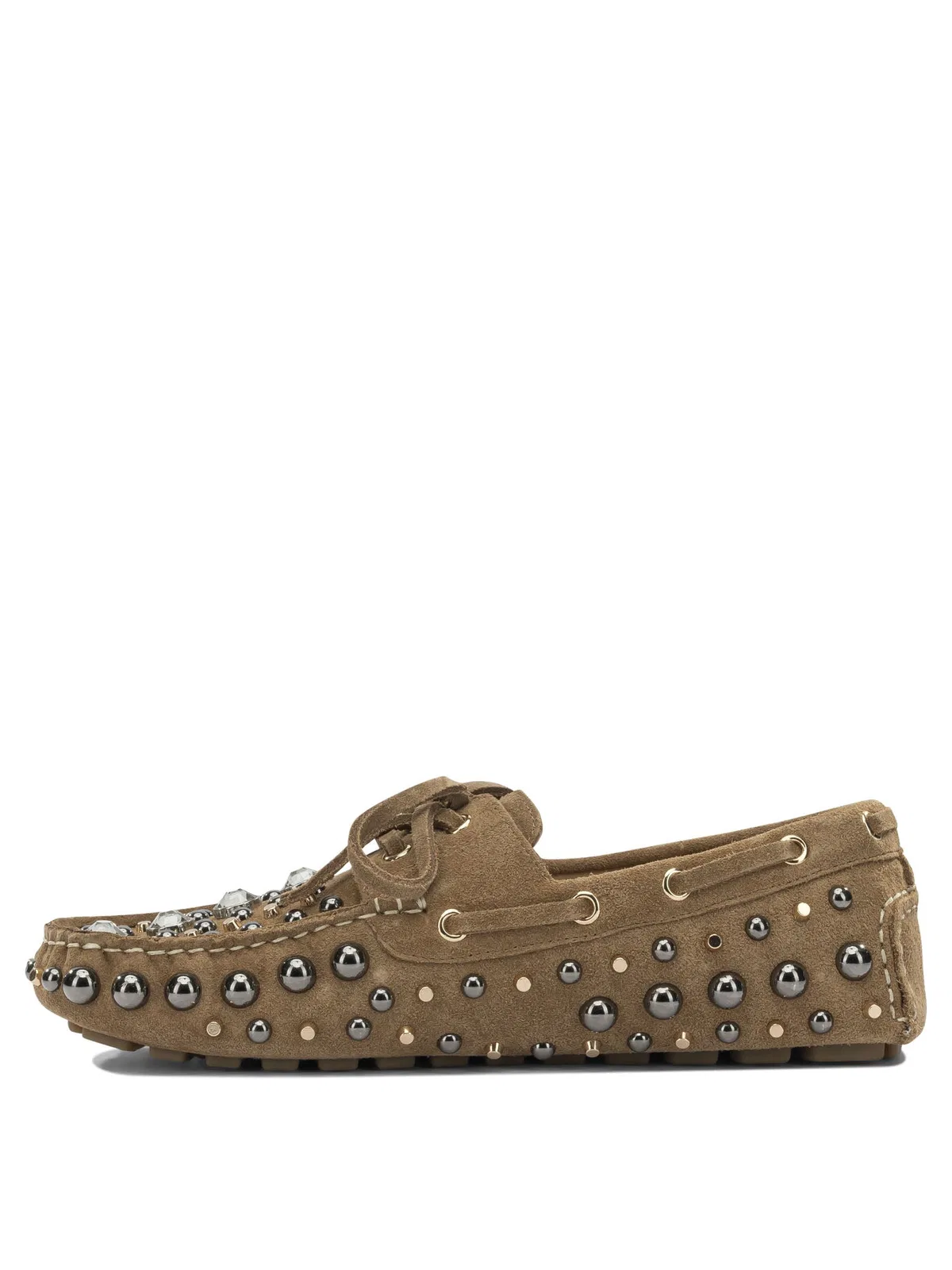 Strategia Leather Beige Loafers