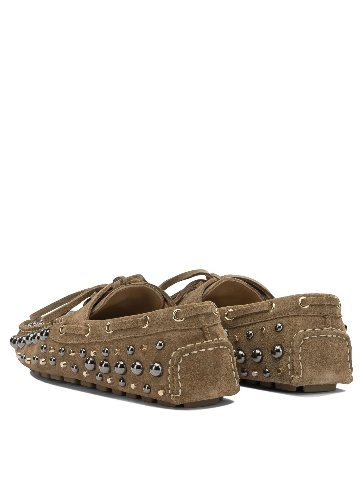 Strategia Leather Beige Loafers