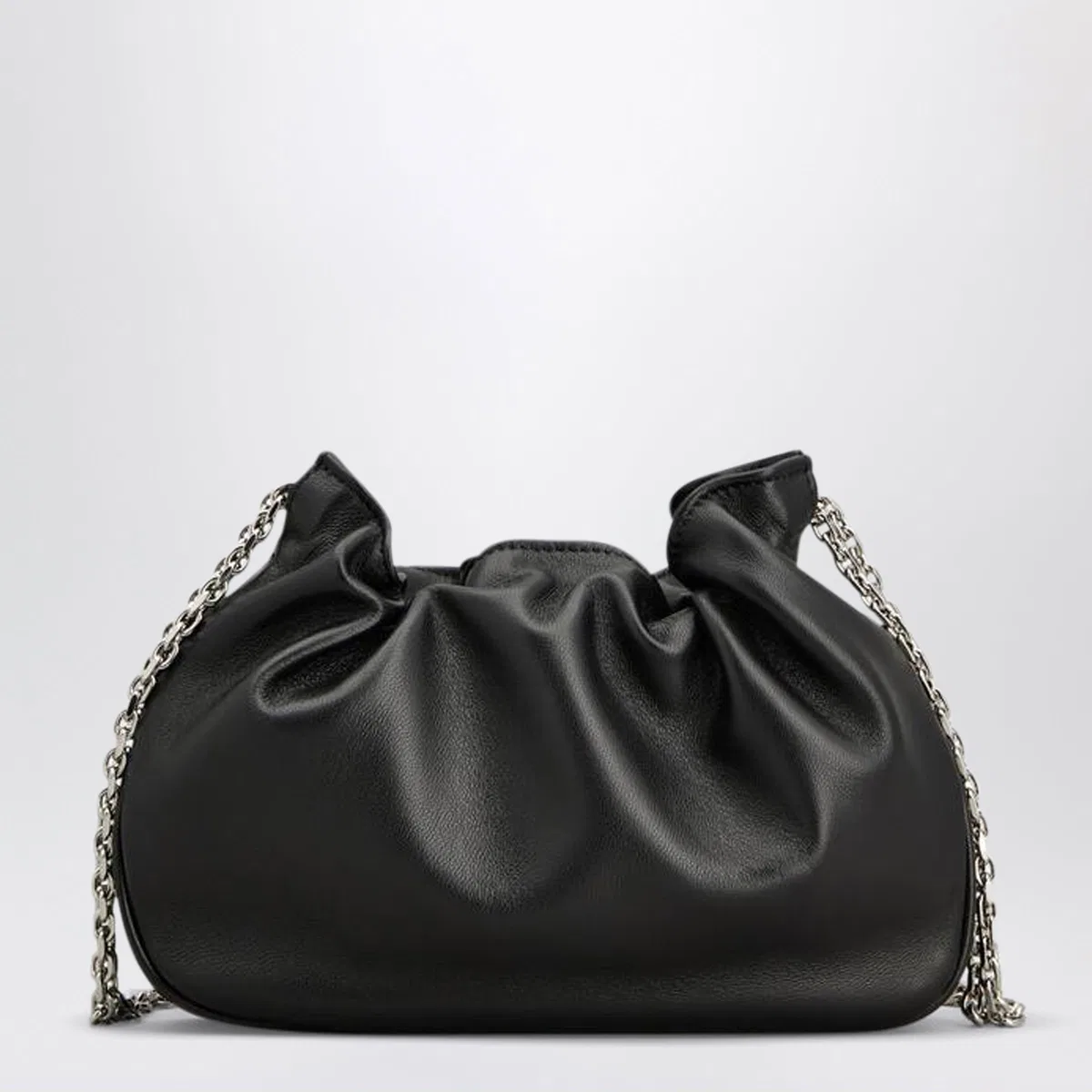 Roger Vivier Pilgrim Micro Bag In Black Leather
