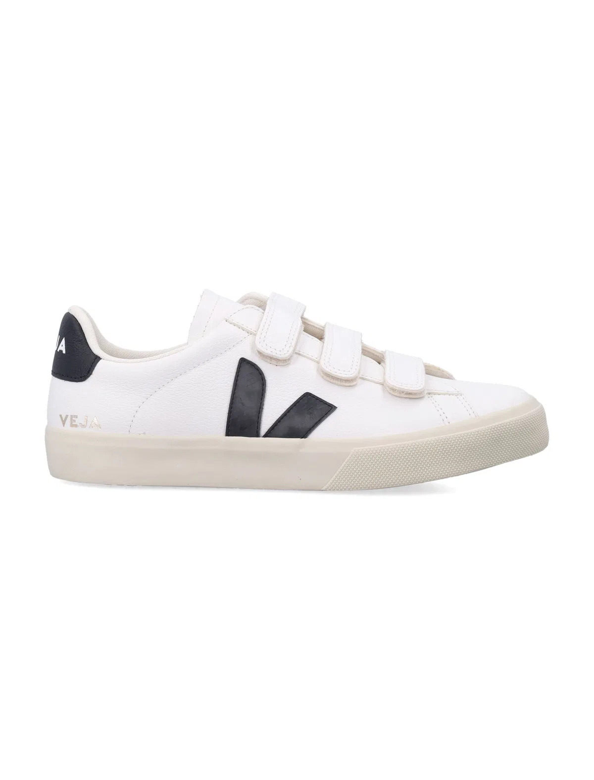 Veja Recife Leather White And Black Sneakers