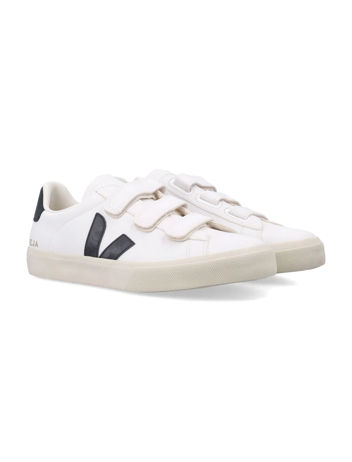 Veja Recife Leather White And Black Sneakers