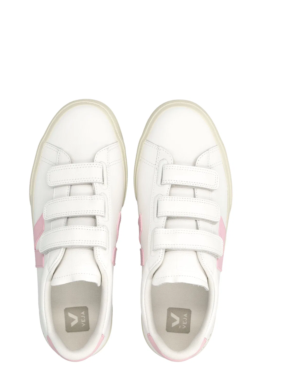 Veja Recife Leather White And Pink Sneakers