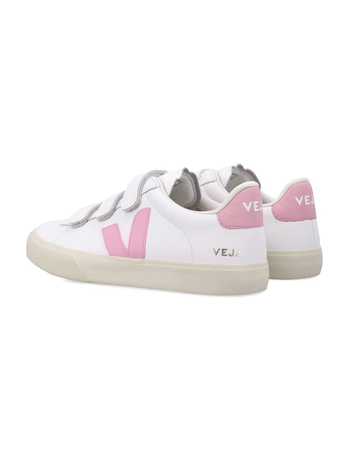 Veja Recife Leather White And Pink Sneakers
