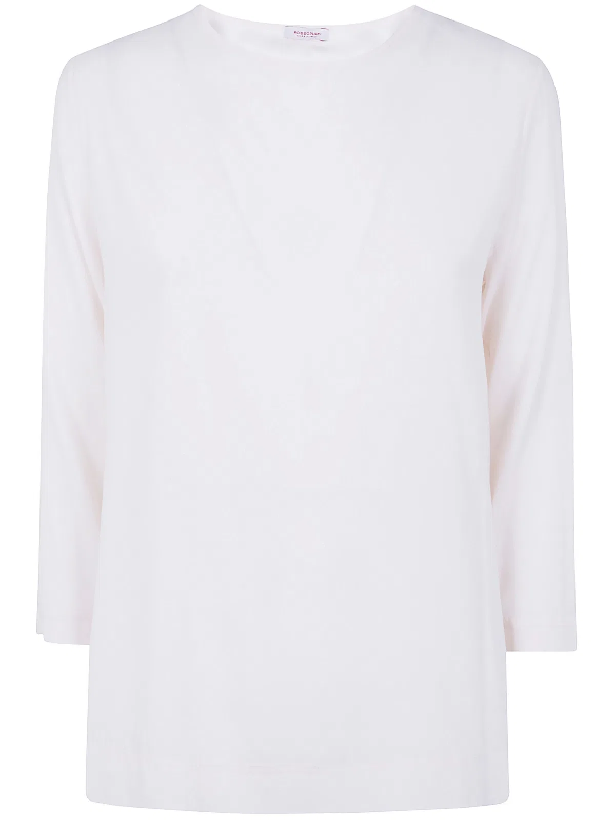 Rosso Puro 3/4 Sleeve Silk Blouse