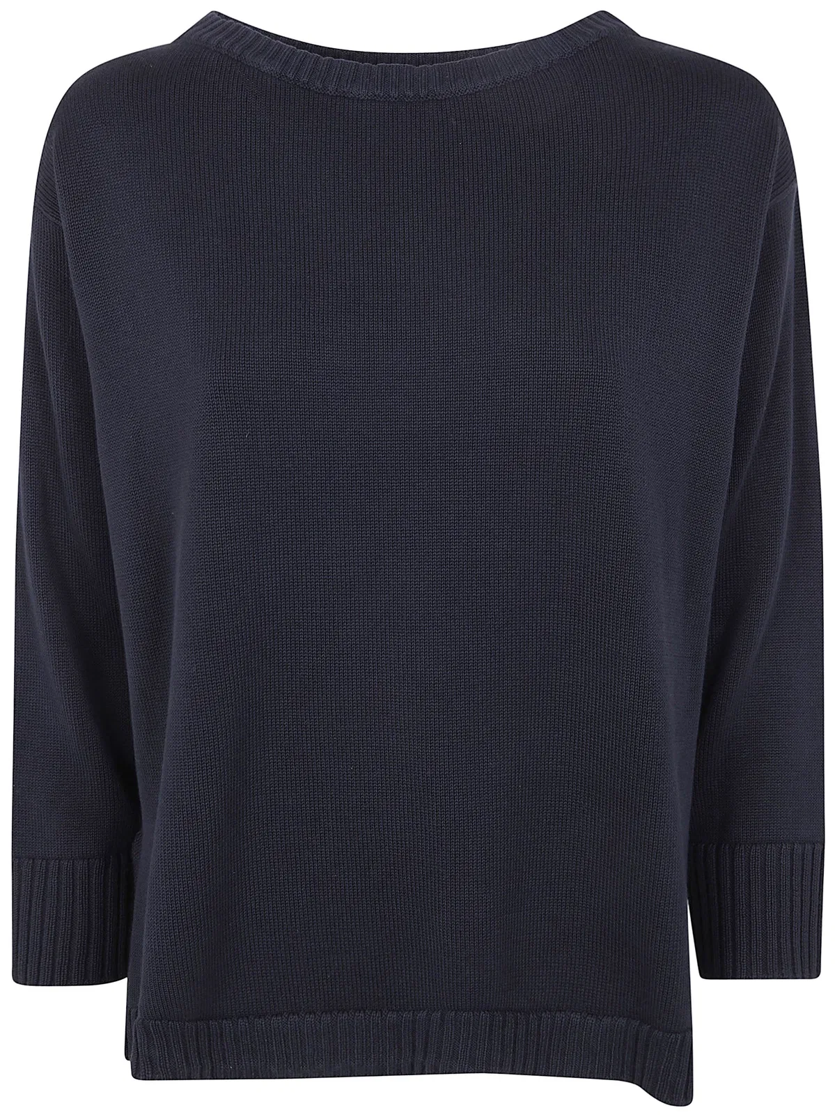 Rosso Puro Long Sleeved Boat Neckline Sweater