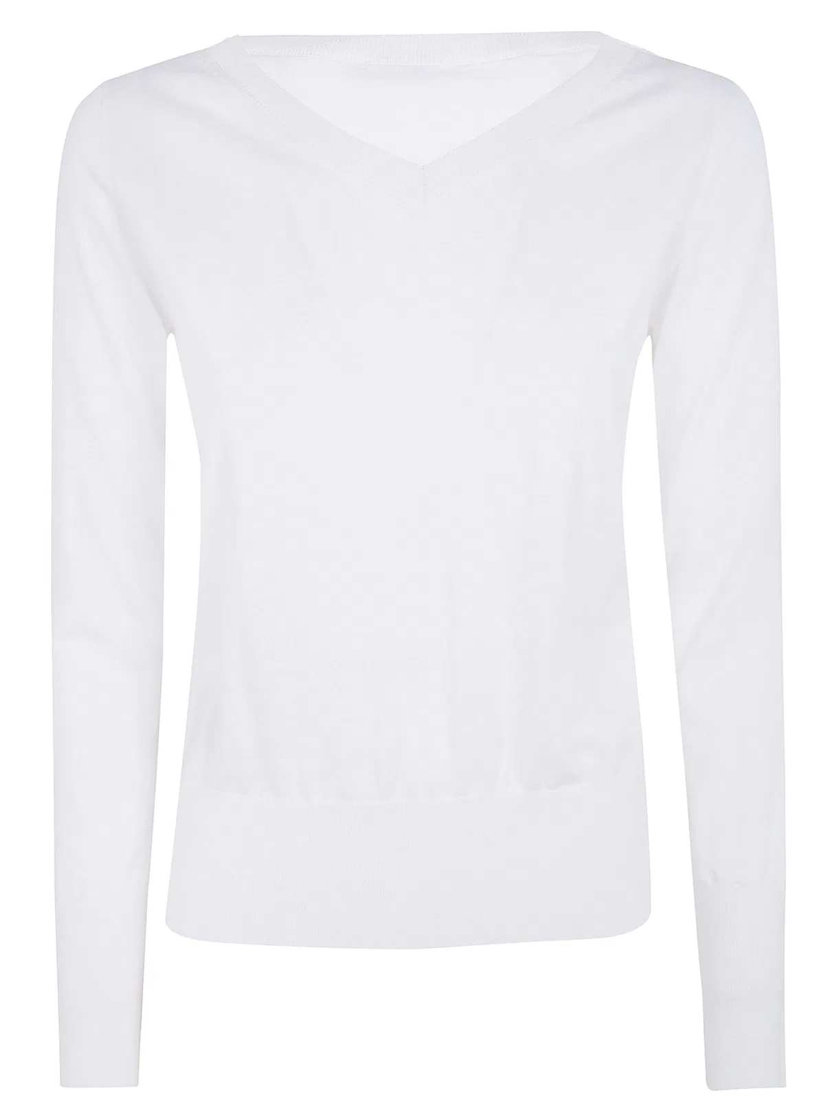 Rosso Puro Long Sleeved V Neck Sweater