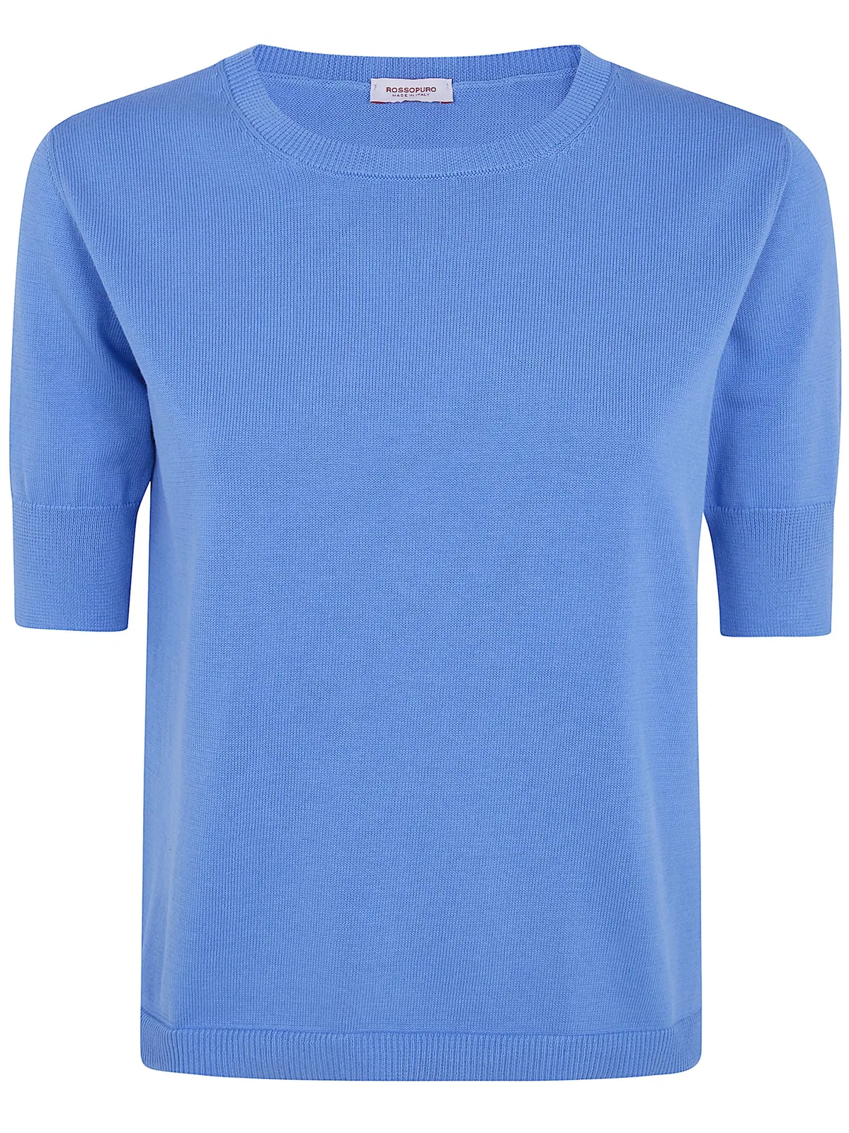 Rosso Puro Crew Neck Short Sleeve Top