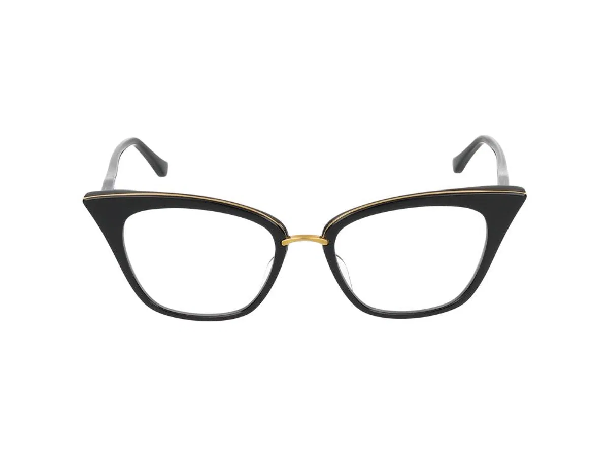 Dita Eyewear Eyeglasses Rebella Black/Yellow Gold 51/