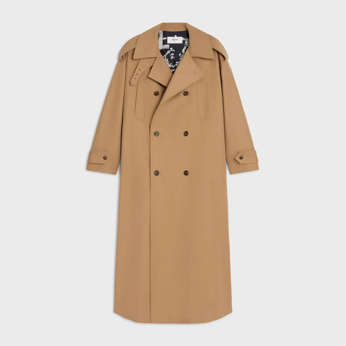 Celine Wool Cotton Trench Coat
