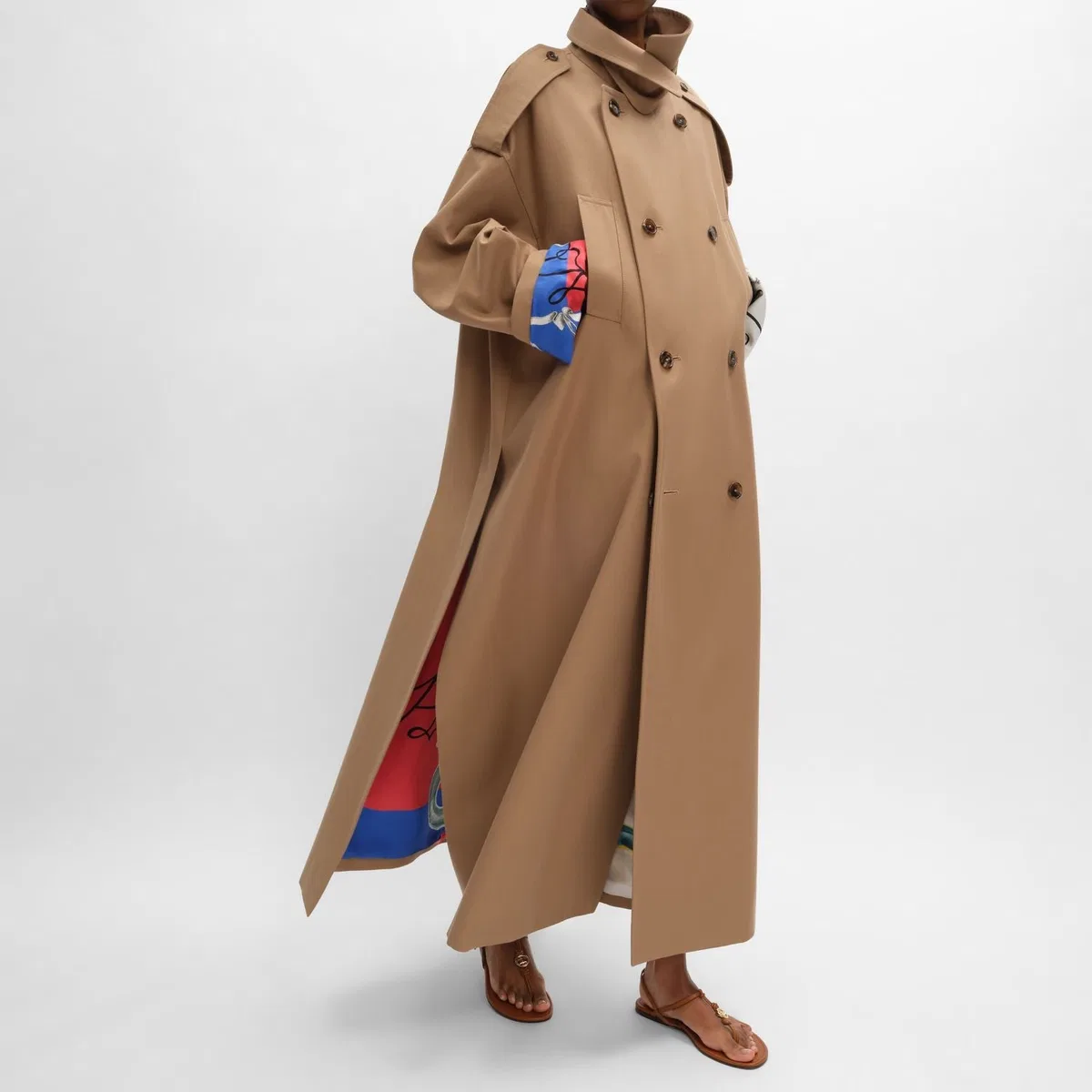 Celine Wool Cotton Trench Coat