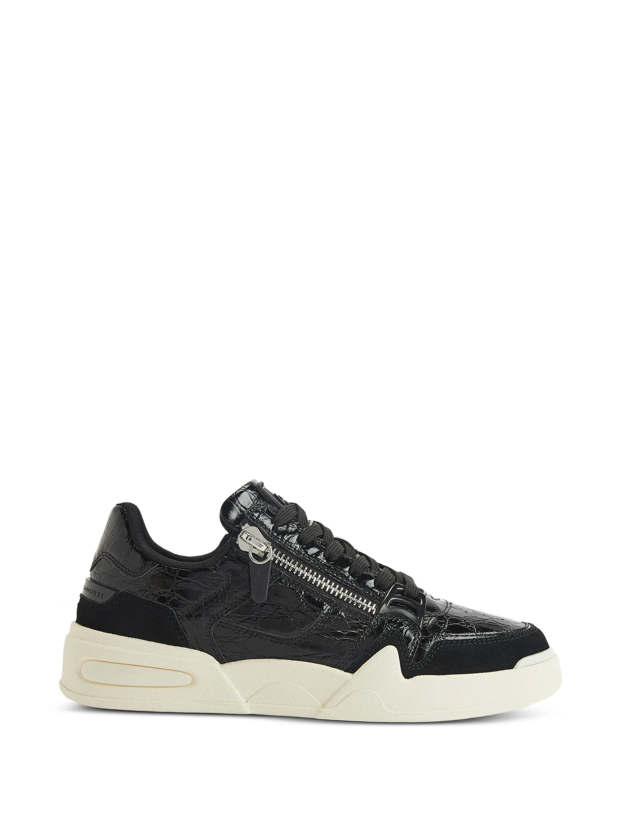 Giuseppe Zanotti Printed Cow Suede Sneaker Ghost