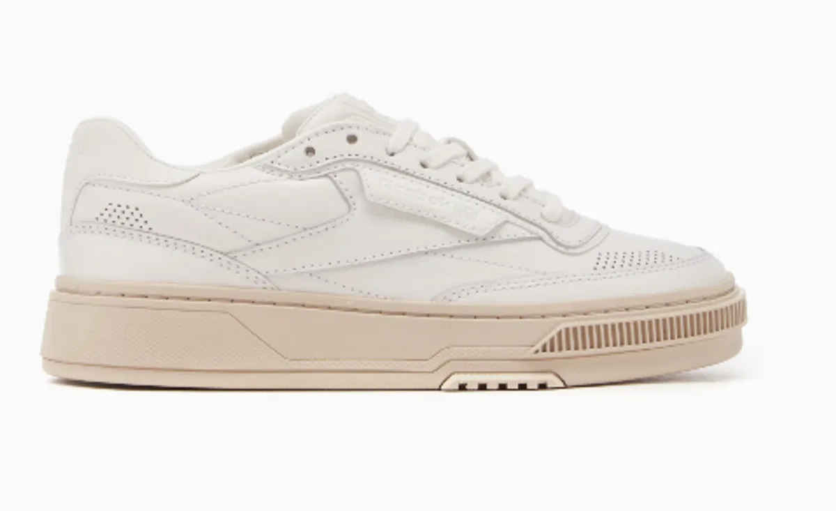 Reebok Stylish Leather Sneakers With Rubber