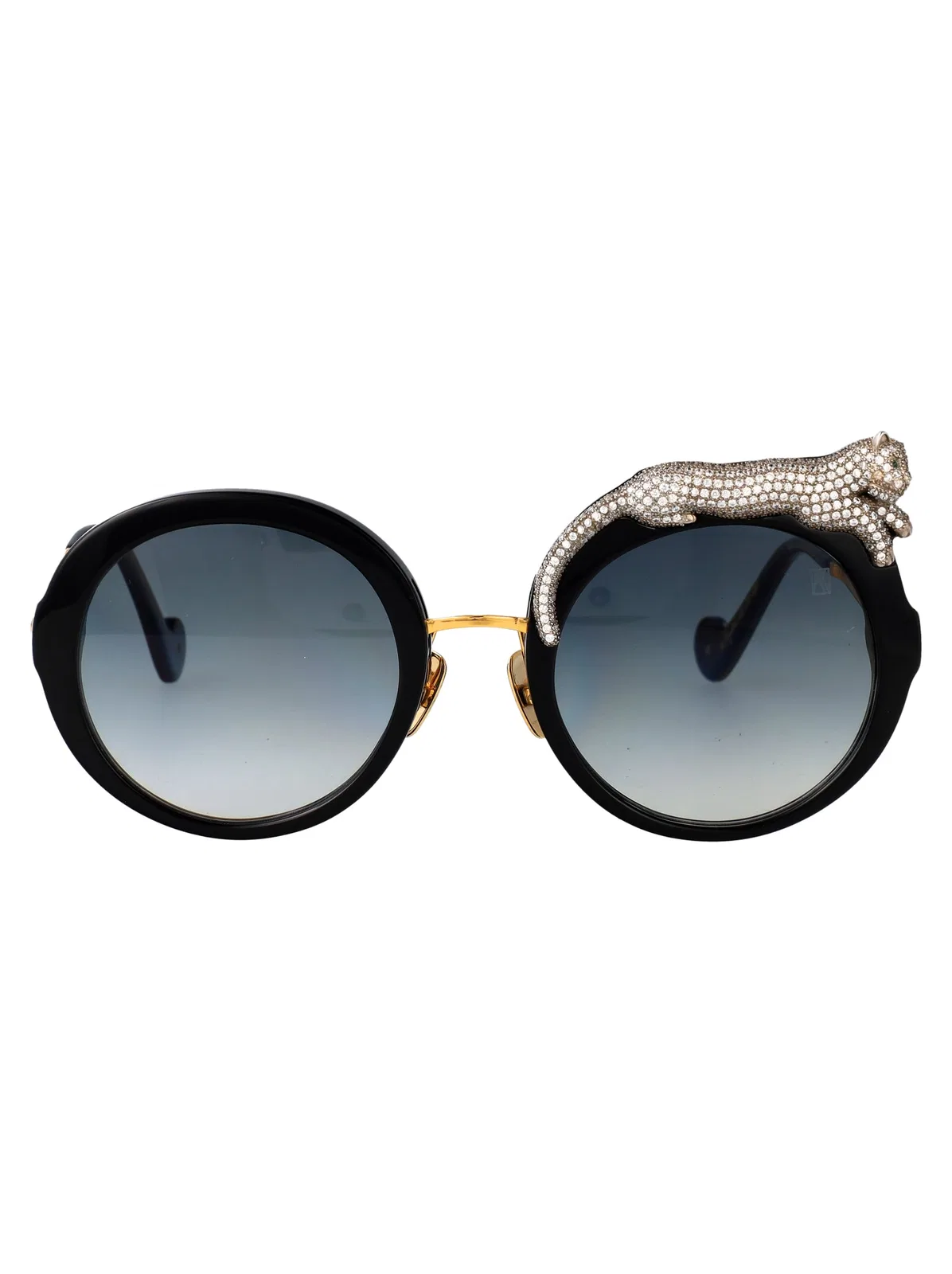 Anna Karin Karlsson Gold Ice Acetate Sunglasses