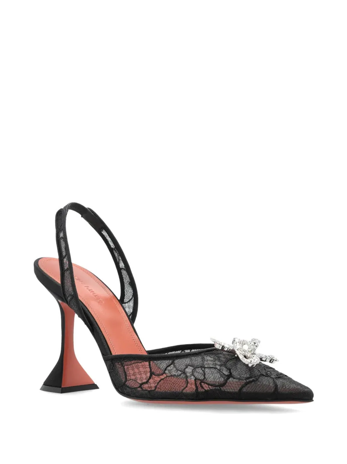 Amina Muaddi Rosie Lace Sling 95