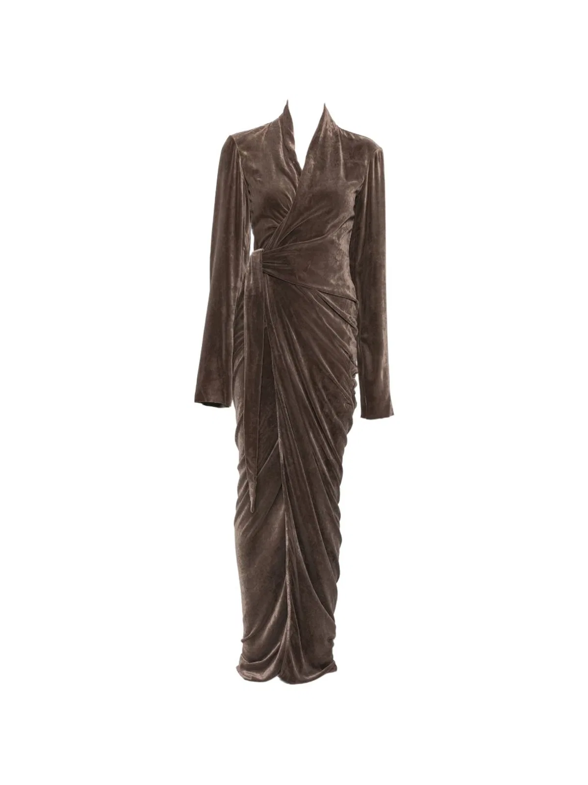 Rick Owens Velvet Wrap V-Neck