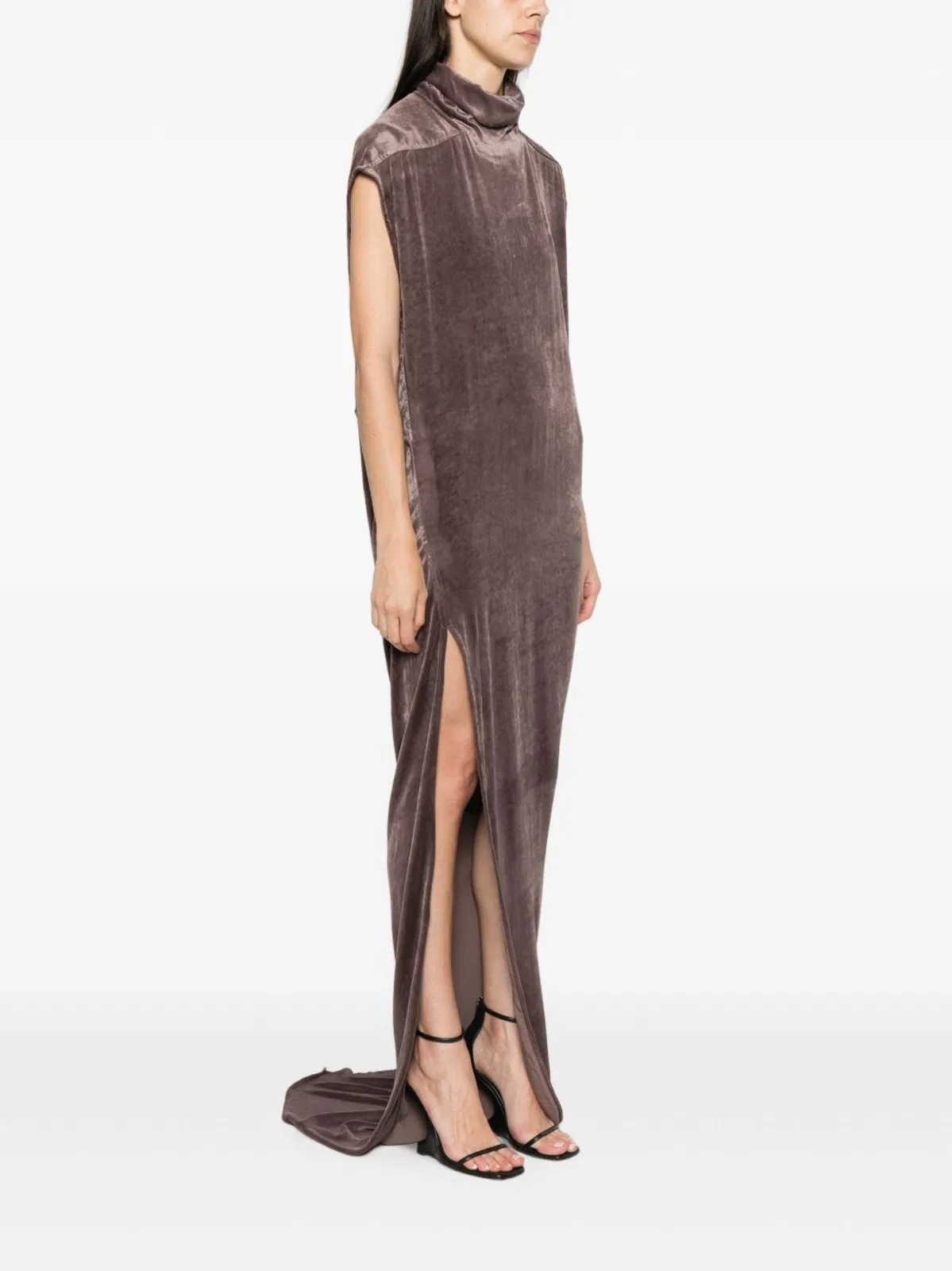 Rick Owens High Neck Sleeveless Draped