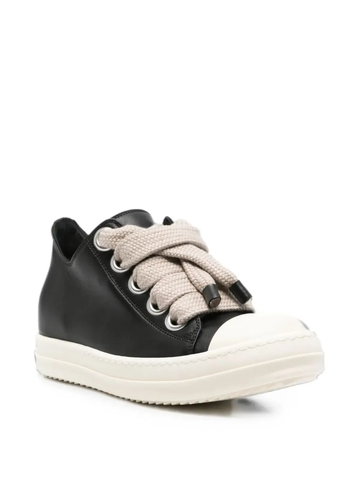 Rick Owens "Jumbolace Low" Leather Sneakers