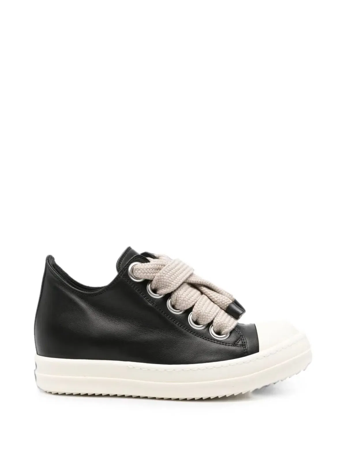 Rick Owens "Jumbolace Low" Leather Sneakers